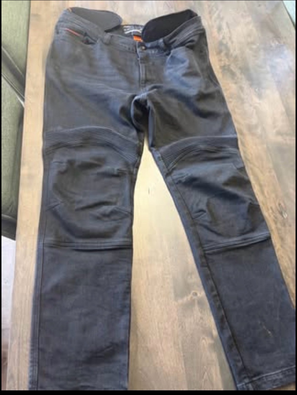 ICON Men's Black Stretch Slabtown Moto Jeans